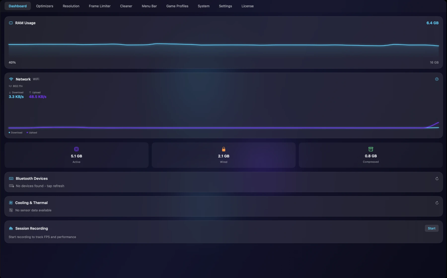FrameBoost macOS app preview